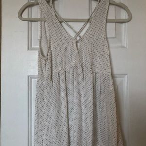White dotted tank top